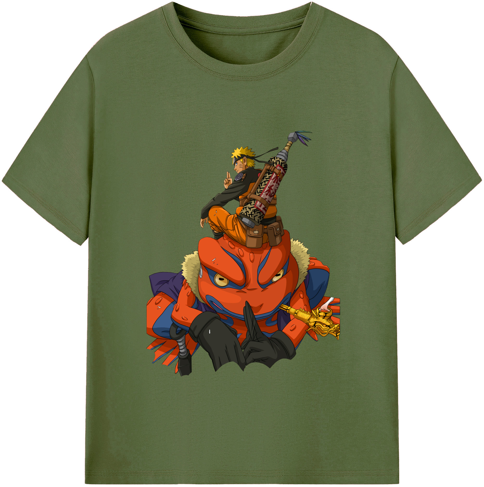（画像用） NARUTO -ナルト- うずまき ナルト Uzumaki Naruto 綿100％半袖Tシャツ（フロントプリント）